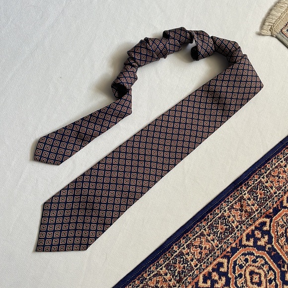 Polo Ralph Lauren blue Foulard silk tie - Picture 4 of 9